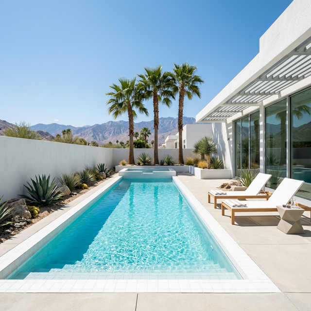 Minimalist pool design